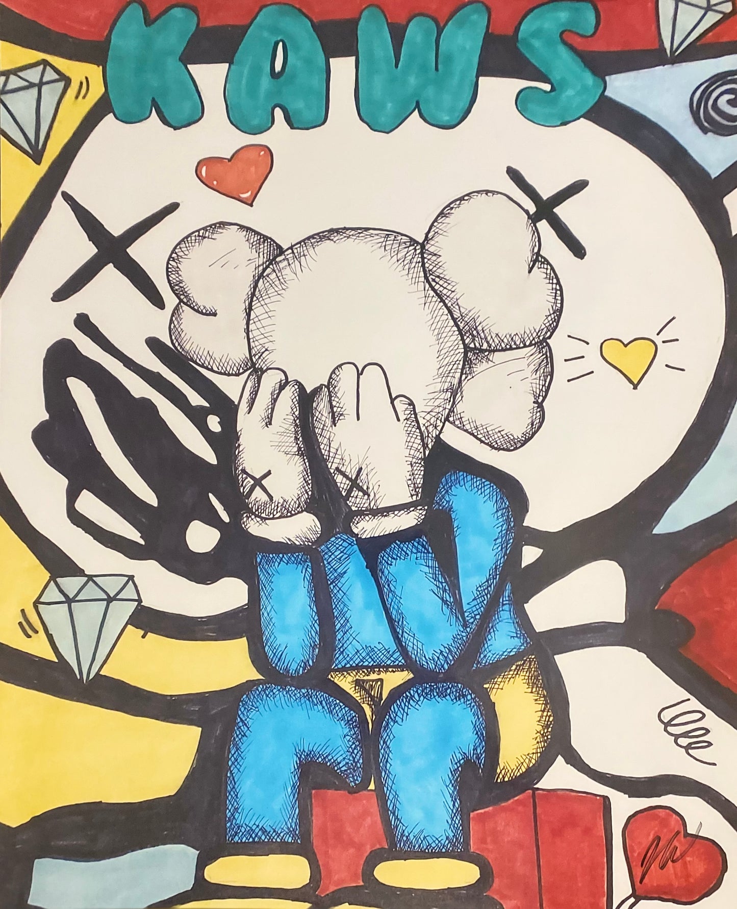 Kaws print